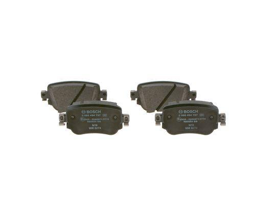 FREN BALATASI ARKA 15> CADDY IV SHARAN POLO VI LEON OCTAVIA A1 Q3 - BOSCH FREN BALATA - OEM 8U0698451F