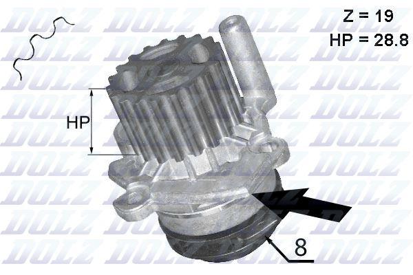 DEVİRDAİM CRAFTER-T6-A3-JETTA-CADDY-POLO-PASSAT 1.2-1.6-2.0 TDI CAYB/C/D-CAAB/C-CKUB-CFFB-CFWA-CAGA - DOLZ - OEM 03L121011