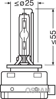 AMPUL GAZ DESARJLI 35W (D1S) XENARC (4 YIL GARANTİLİ ÜRÜN) - OSRAM