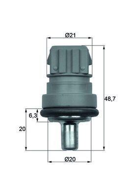 HARARET MÜŞÜRÜ MAVİ GOLF4-BORA-PASSAT 97=> - MAHLE - OEM 078919501B