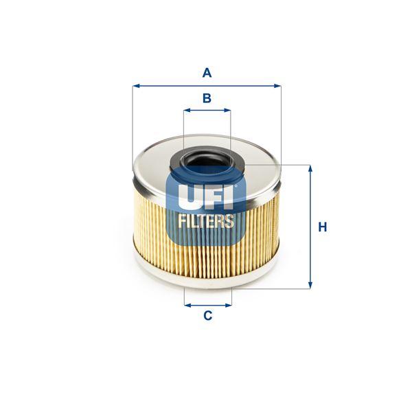 YAKIT FİLTRESİ CLIO II (00-05)KNG 03/98>MGN (97-99)-TRAFIC (89-01) LGN I (97-01) (60-75-80-90-98) PS - UFI - OEM 7701043620