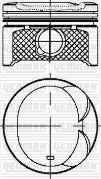 PİSTON + SEGMAN (050) TOYOTA COROLLA 1,6L 3ZZ-FE VVTi ZZE112 ZZE121 00-06 / AVENSIS 1,6L 3ZZFE VVTi ZZT250 03-08 (çap = 79,50 mm / ölçü = 1,2 x 1,2 x 3,0) Adet fiyatıdır - YENMAK - OEM 131010D020