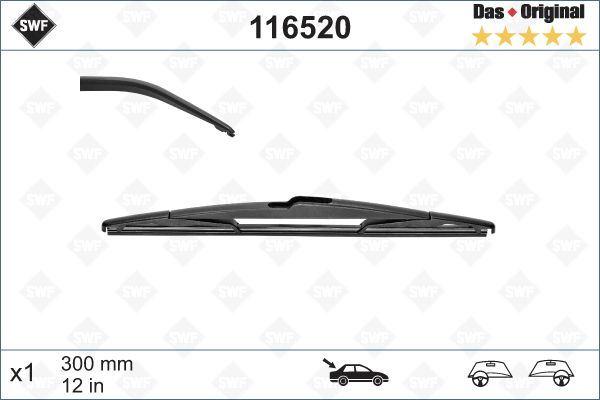SILECEK SUPURGESI ARKA 300mm MERCEDES W245 S204 W166 OPEL CORSA FIAT PUNTO RENAULT CLIO - VALEO - OEM A1698201745