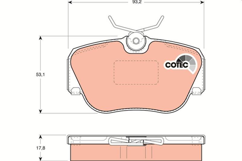 FREN BALATASI ON MERCEDES W201 83>93 - TRW - OEM A0004209120