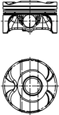 PİSTON + SEGMAN 84.00mm STD BMW N43 B20 E60 E87 E90 E92 E93 - KOLBEN - OEM 11257551550