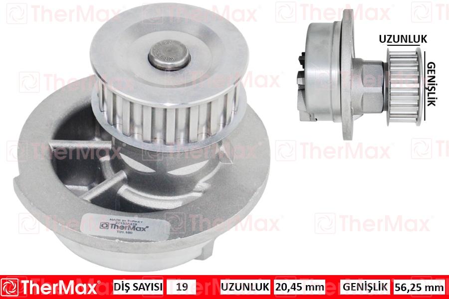 DEVİRDAİM ASTRA F-VECTRA A-CORSA A-B-COMBO (94-01) 1.2-1.4-1.6 ( PA442) (T) (90349239) - THERMAX - OEM 1334025
