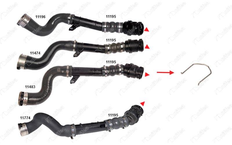 TURBO HORTUMU CLIO IV SANDERO LOGAN DUSTER LODGY 1.5 DCI 2012> - NIFEA - OEM 144602760R