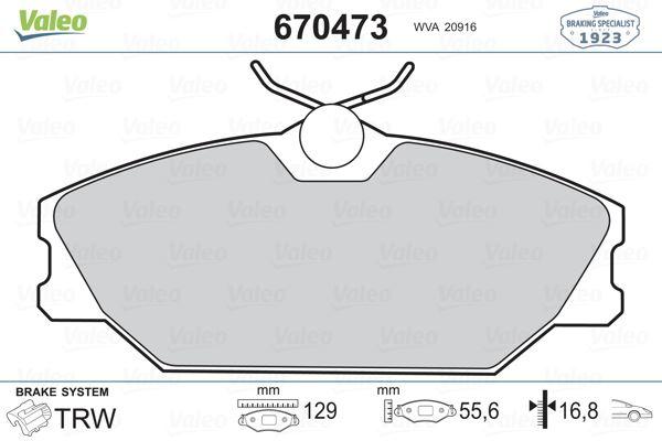 ÖN FREN BALATASI RENAULT MEGANE 99> LAGUNA 95> SCENIC 99> LOGAN 06> SAFRANE 96>00 - VALEO - OEM 7701206379
