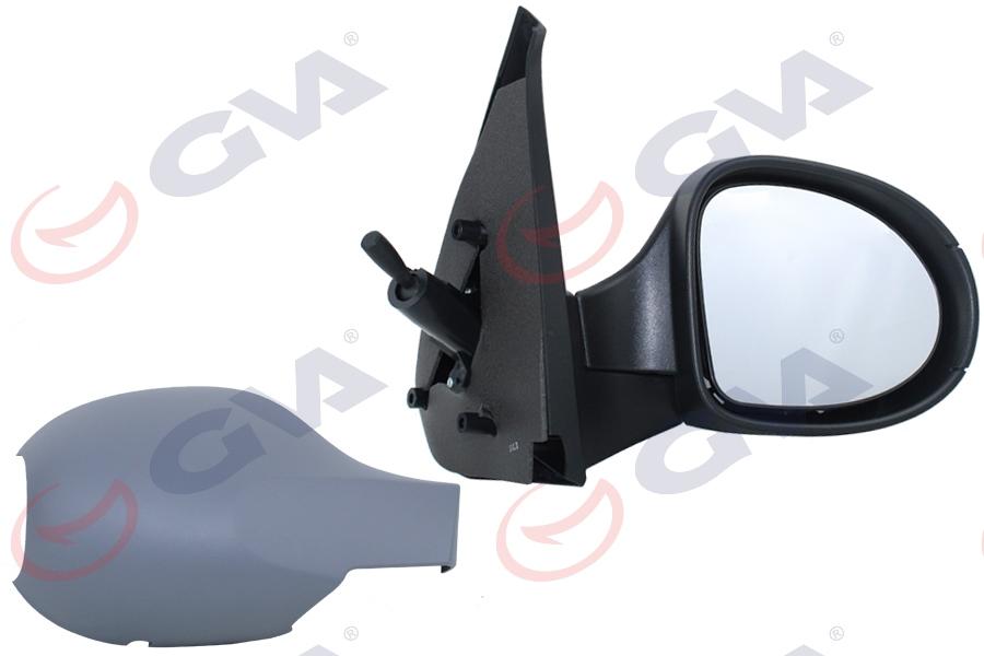 DIŞ DİKİZ AYNASI SAĞ SYMBOL THALIA 08> MEKANİK+ASTARLI+KONVEKS VM-6124PR - GVA - OEM 7701070378