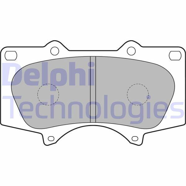 FREN BALATASI ON (134MM) LAND CRUISER 3.0D - 4D 4.0 03 - - DELPHI - OEM 0446535250