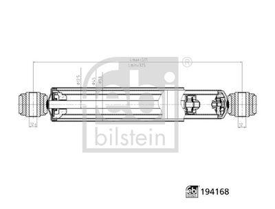 AMORTİSÖR ARKA FORD CONNECT 02> - FEBI - OEM 2T14