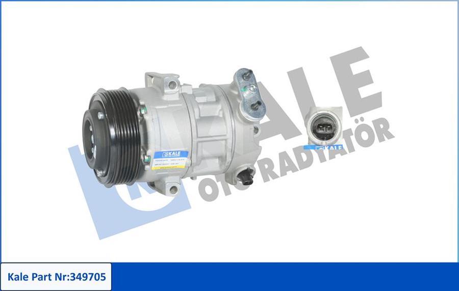 KLIMA KOMPRESORU FIAT LINEA / GRANDE PUNTO - ALFA ROMEO MITO - OPEL CORSA D 07<14 Z13DTJ / Z13DTH / A13DTC / Z17DTR [6PK - V KAYIS KASNAGI] [110MM] - KALE RADYATOR - OEM 93190815