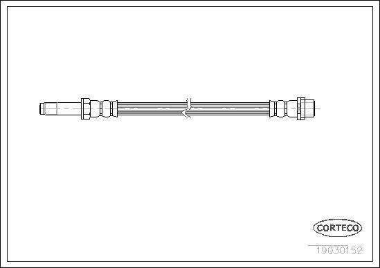 FREN HORTUMU ON MERCEDES SPRINTER B903 B904 - CORTECO - OEM A9014289135