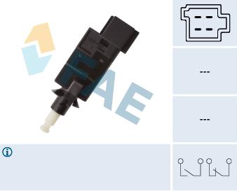 FREN LAMBASI SALTERI MERCEDES W168 W169 W245 W203 C219 S211 W163 W639 B901>B906 - FAE - OEM A0015452009