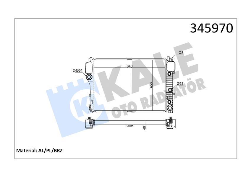 MOTOR SU RADYATORU MERCEDES S-CLASS W221 05>13 - KALE - OEM A2215003103