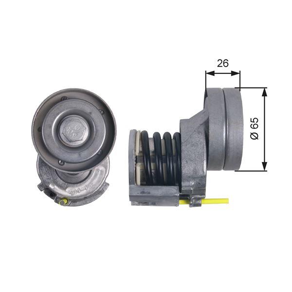 ALTERNATOR GERGI RULMANI CADDY III GOLF V VI JETTA III PASSA - GATES - OEM 03C145299AC