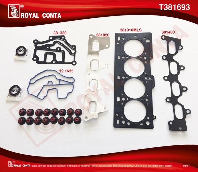 UST TAKIM CONTA (CORTECO KECELI REINZ SUBAP LASTIKLI) RENAULT CLIO MEGANE SCENIC LAGUNA 14 16 16V K4J K4M - ROYALCONTA - OEM 7701471886