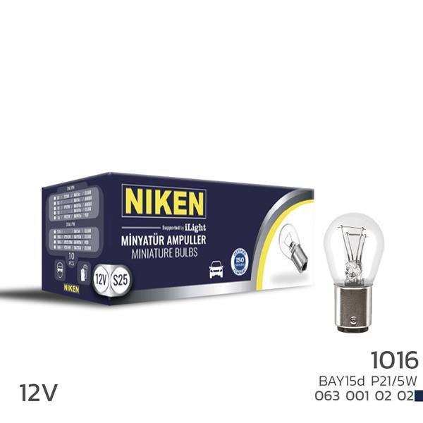 NIKEN 1016 AMPUL ŞAŞI TIR.BAY15d P21W/5W(12V)10LU - NIKEN