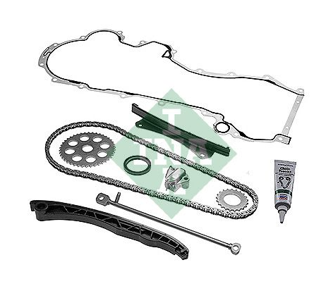 KUMANDA ZINCIR SETI (8 PARCA) ( FIAT: 1.3JTD DOBLO FIORINO LINEA IDEA PANDA PUNTO ALBEA 500 ) KRANK MILI KECESI VE CONTALI (ESKI NO : INA 559002830) - INA - OEM 95518770