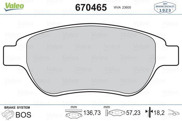 FREN BALATASI ON P207 06> P307 00> DOBLO 01> PARTNER 03> BERLINGO 00> C3 02> C4 04> XSARA 00> - VALEO - OEM 1647873980
