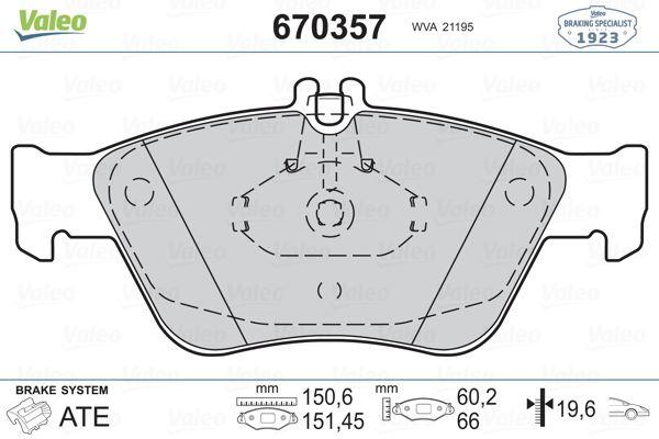 FREN BALATASI ON MERCEDES W202 S202 C208 W210 S210 C140 R170 - VALEO - OEM A0054204720