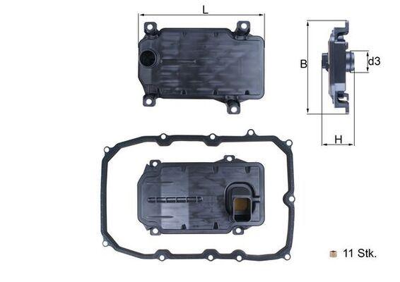 OTOMATİK ŞANZUMAN FİLTRESİ TOUAREG (10-18)Q7 (11-15)CAYENNE 10> - MAHLE - OEM 0C8321371