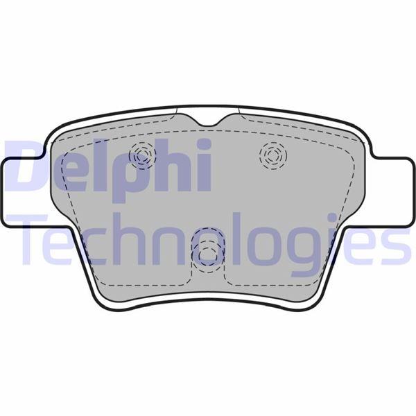ARKA FREN BALATASI PEUGEOT P307 00> P307 SW 02> P307 CC 03> P207 06> CITROEN C4 04>08> KÜÇÜK TİP - DELPHI - OEM 4254.19