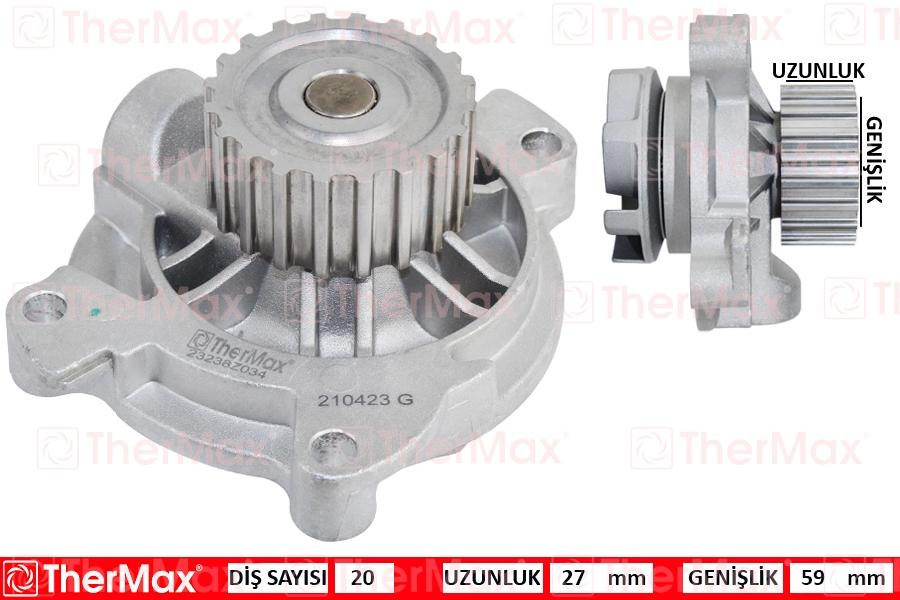 DEVİRDAİM TRANSPORTER IV(90-03) A6 (95-97) S70 (99-00) 2.5 ENJ. TÜM MOD. B.KAFA(PA758) - THERMAX - OEM 074121004