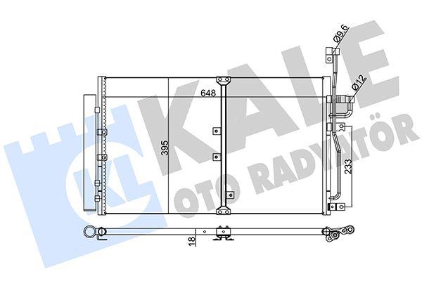 KLIMA RADYATORU OPEL ANTARA-CHAVROLET CAPTIVA (AL-AL) (670X393X18) (KURUTUCU ILE) - KALE RADYATOR - OEM 96805196