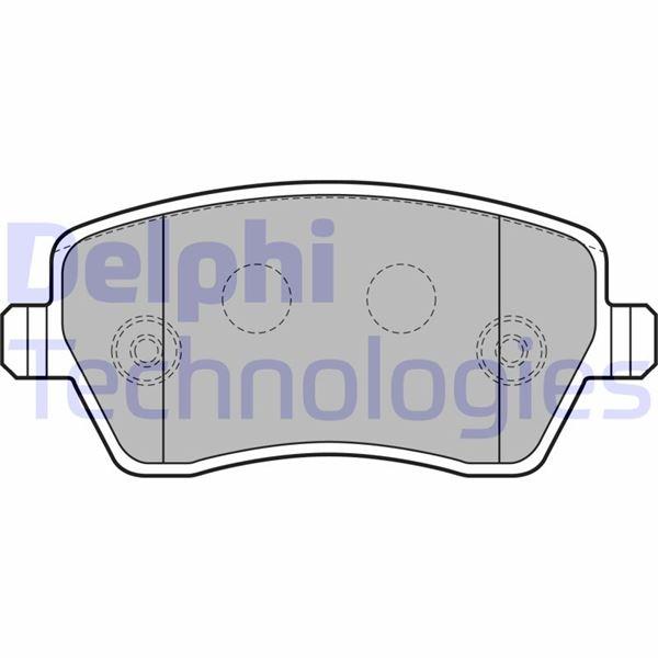 FREN BALATASI ON (116mm) CLIO IV 04- - DELPHI - OEM 410608481R