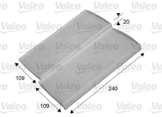 POLEN FİLTRESİ (2 PARÇA) MASTER III 10>MASTER I - VALEO - OEM 8201676037