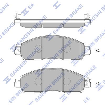 ÖN FREN BALATA NISSAN NAVARA 2.3L YS23 D23 16-> - SANGSIN - OEM D10604KJ1A