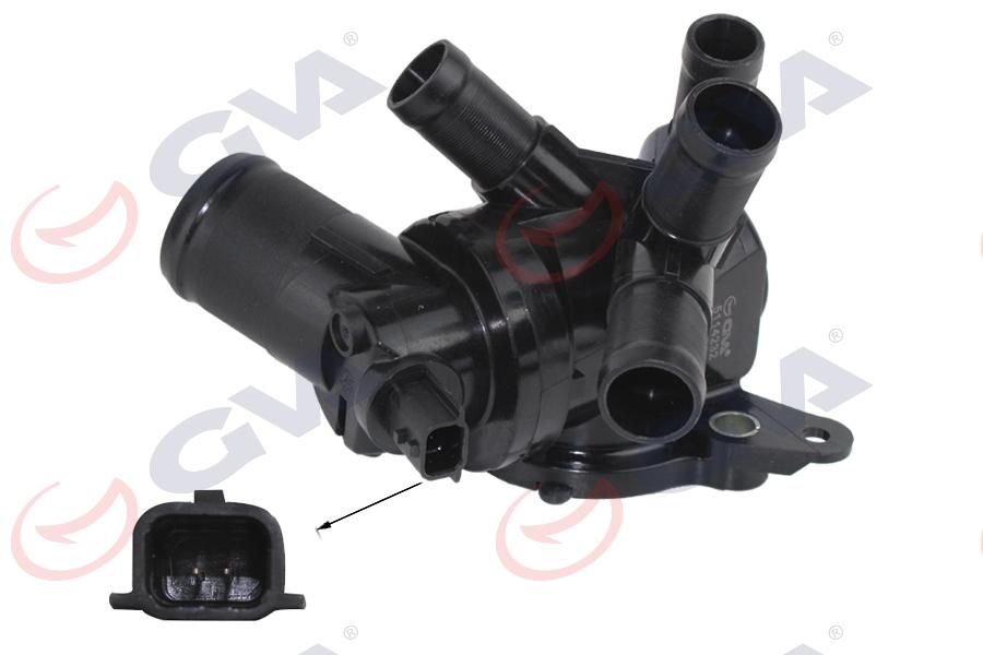 TERMOSTAT 95 °C KOMPLE RENAULT CLIO IV 12> CAPTUR 13>MEGANE IV 15> DACIA DUSTER 13> DOKKER 12> NISSAN QASHQAI II (J11) 15> 1.2 TCe (H5F) - GVA - OEM 110617089R