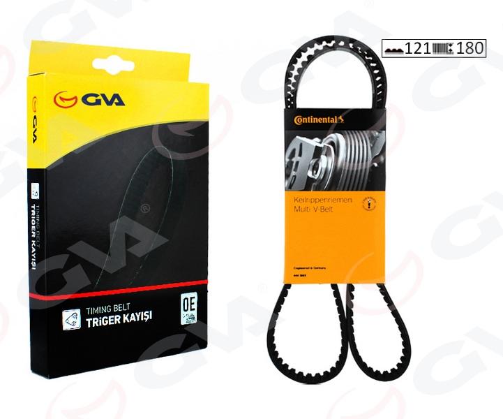 TRİGER KAYIŞI (121x180) VW AUDI A4-GOLF 1.6-1.8 8V-PASSAT1.6 8V (96-97)POLO CLASIC 1.6-1.8 - GVA - OEM 026109119B
