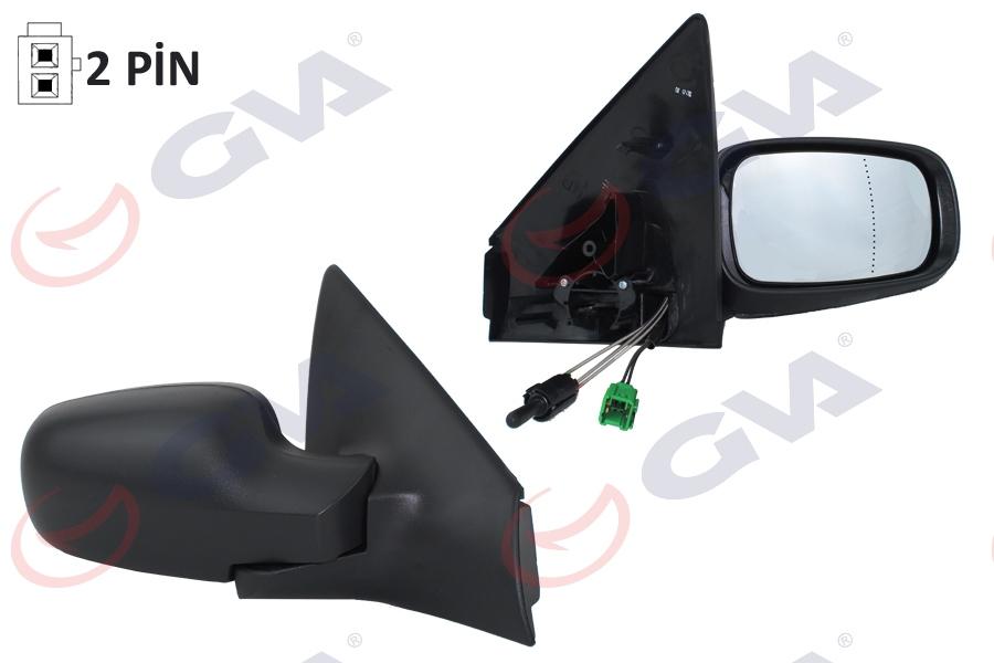 DIŞ DİKİZ AYNASI SAĞ MEGANE (03-08) MEKANİK+ KONVEKS+SENSÖRLÜ+ CONVEX 2 FİŞ VM-138SR - GVA - OEM 7701054686