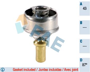 TERMOSTAT (89°) R9 R11 R21 CONCORDE CLIO I - FAE - OEM 7700619931