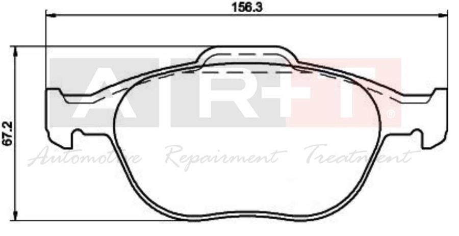 ON FREN BALATASI CONNECT 1.8TDCI 02>14 - ART - OEM 2T1J2K021AA