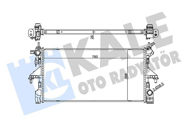 SU RADYATÖRÜ PEUGEOT BOXER-CITROEN JUMPER 2.0-2.2 BlueHDI - KALE - OEM 1680410280