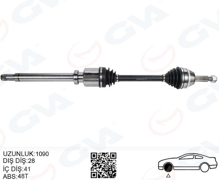 ÖN AKS KOMPLE SAĞ FORD TRANSIT V347 2.2TDCI 115PS -140PS 07>11 - GVA - OEM 8C113B436AD