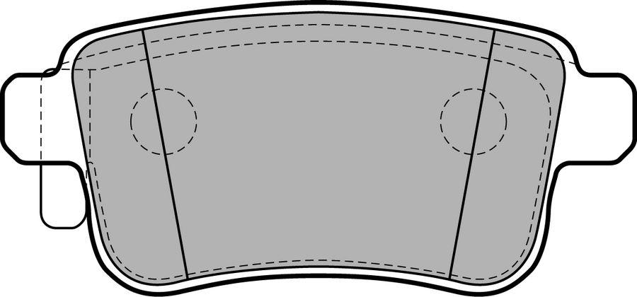 FREN BALATASI ARKA MERCEDES CITAN W415 12> . RENAULT KANGOO II 09> - KALE - OEM A4154210410