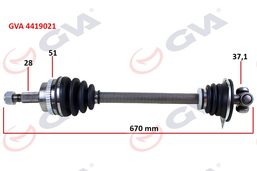 AKS KOMPLE SOL RENAULT MASTER II 98>06 OPEL MOV - GVA - OEM 7700102998