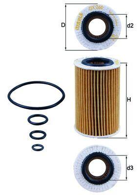 YAG FILTRESI MERCEDES SLK-CLASS M113 R171 55 AMG 04>11 - MAHLE - OEM A0001802809