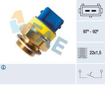 FAN MÜŞÜRÜ P106-P205-P206-P306-P405-PARTNER-BERLINGO-EXPERT-JUMPY-SAXO-XSARA 1.4-1.6-C3-C4 1.6-2.0 (92-97 C) - FAE - OEM 1264.26