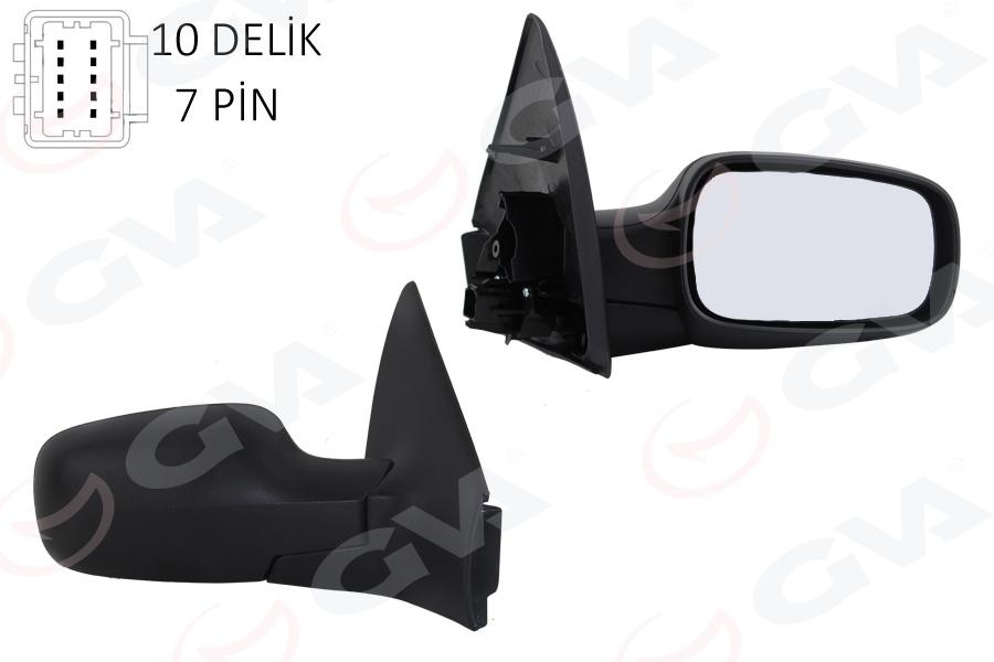 DIŞ DİKİZ AYNASI SAĞ MEGANE 02> ELEKTRİKLİ+ISITMALI+SENSÖRLÜ+KONVEKS 7 FİŞ VM-138EHSR - GVA - OEM 7701054688