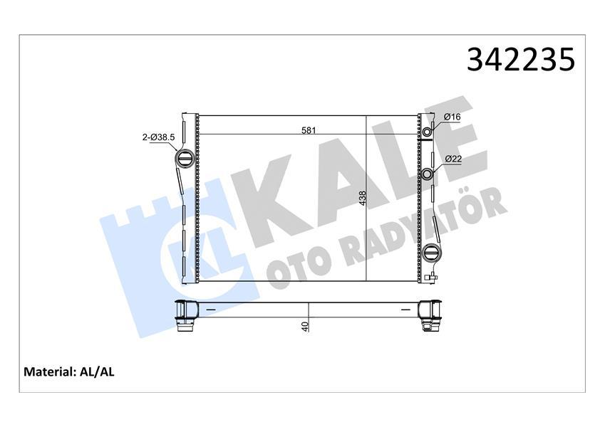 MOTOR SU RADYATORU BMW B47 N47 N20 N54 N55 N57 M57 F15 F16 E70 E71 E72 - KALE - OEM 17117533472