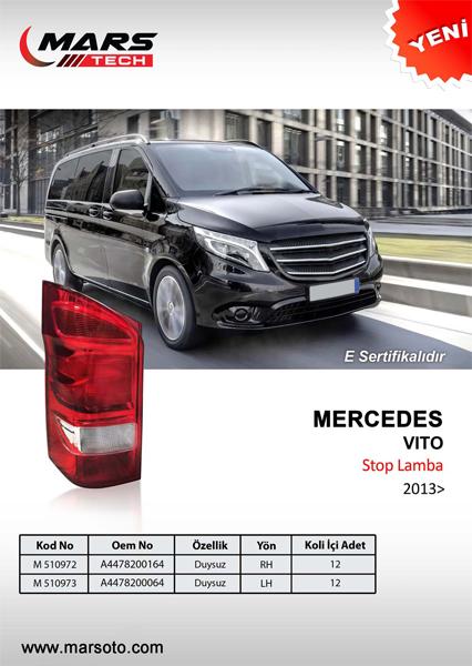 STOP LAMBASI SOL MERCEDES VITO W447 14> DUYSUZ - MARS - OEM A4478200064