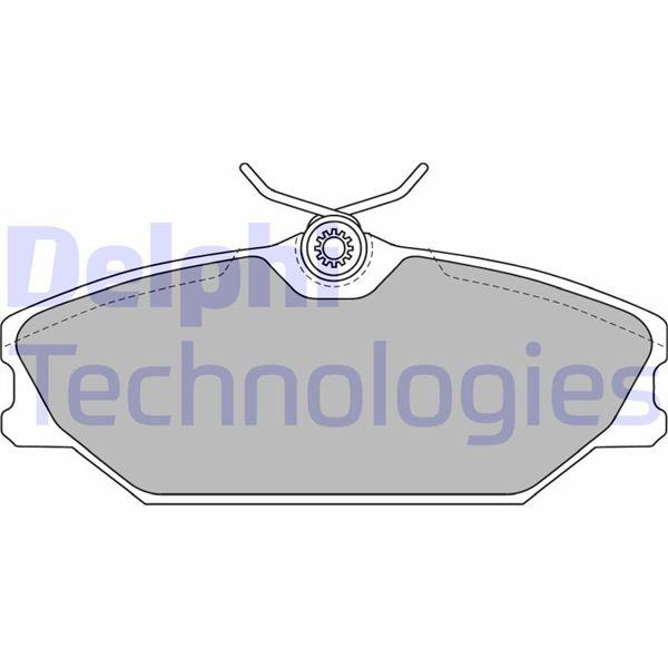 ÖN FREN BALATASI RENAULT MEGANE 99> LAGUNA 95> SCENIC 99> LOGAN 06> SAFRANE 96>00 - DELPHI - OEM 7701206379