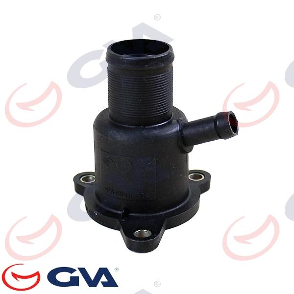 TERMOSTAT YUVASI (FLANŞI) CLIO-KANGOO-MEGANE-DACIA LOGAN 1.4-1.6 K4J-K4M (PLASTİK / BORULU) - GVA - OEM 8200561420
