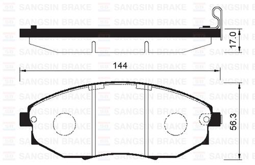 ÖN FREN BALATA CHEVROLET EPICA 2.0L 2.5L 06-> - SANGSIN - OEM 96475027