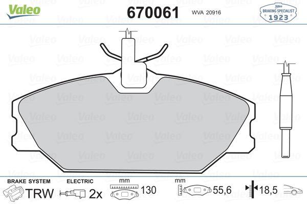 ÖN FREN BALATASI RENAULT LAGUNA 97>01 SAFRANE II 96>02 MEGANE I 97>01 SCENIC MEGANE Scénic 97>02 1.4 1.6 1.8 1.9D 2.0 2.2D - VALEO - OEM 7701203730
